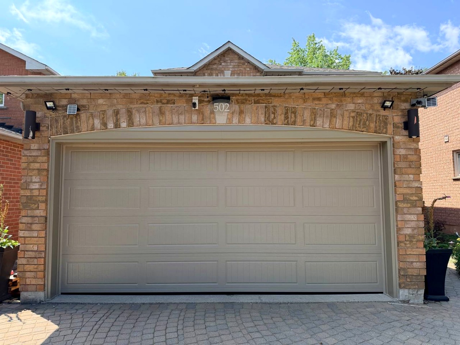 After: new garage door installed by CA Garage Doors Ltd
